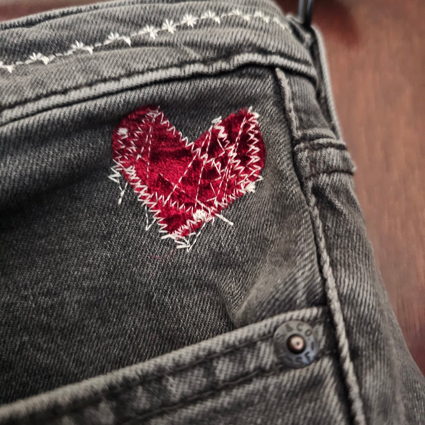 Damsel Causing Distress Jorts — Handmade Upcycled Denim