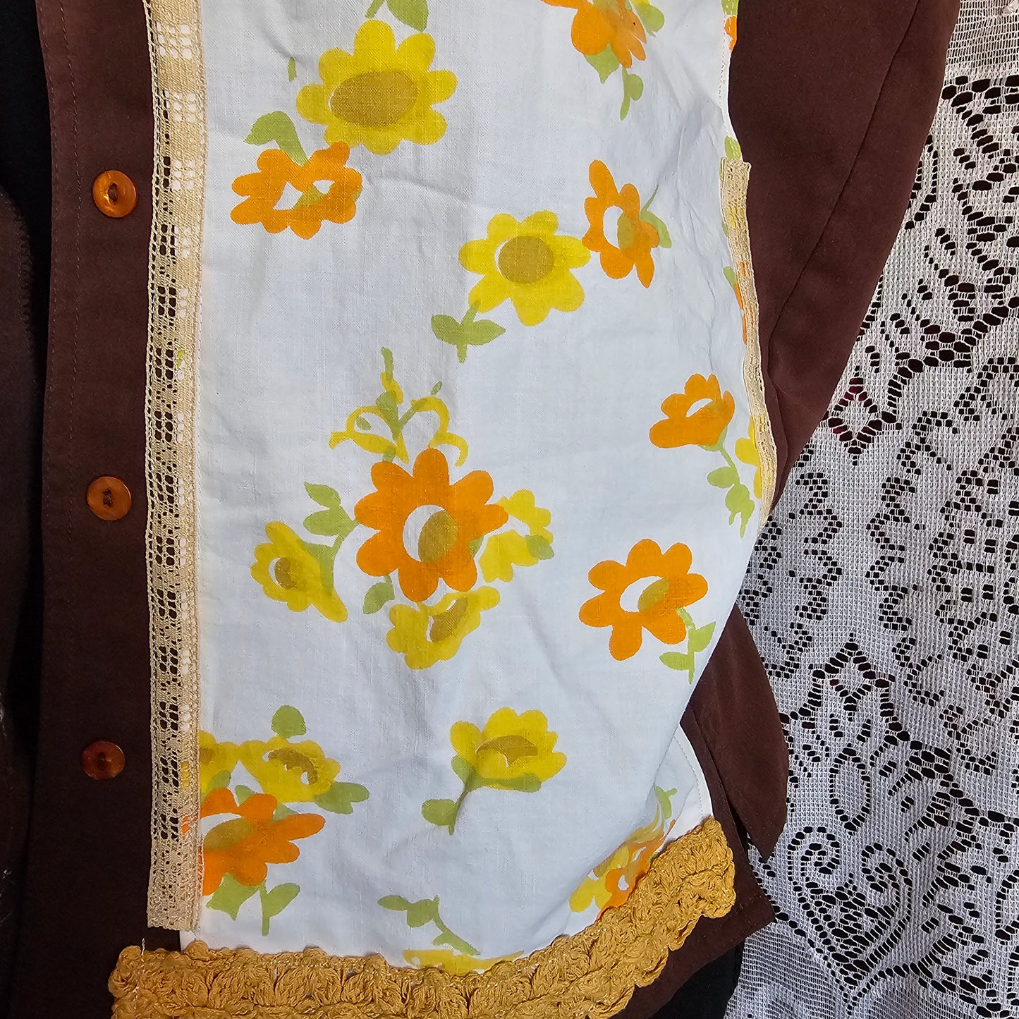 Grannycore Vest — Upcycled Retro Pillowcase Vest
