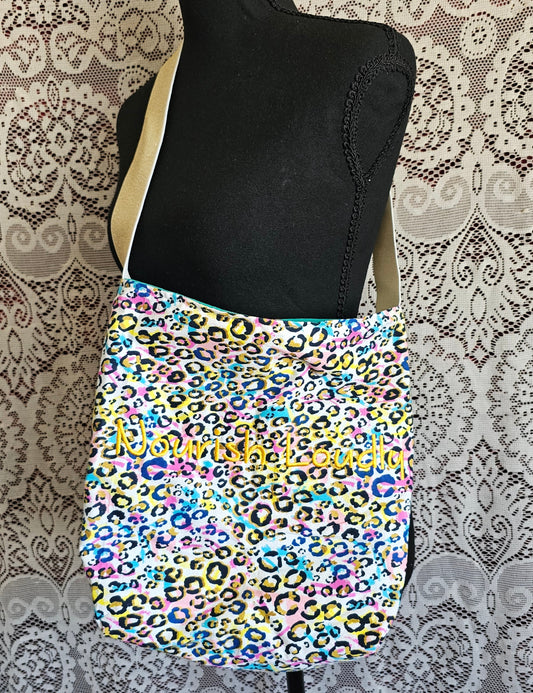 Nourish Loudly Tote — Reversible Handmade Tote Bag