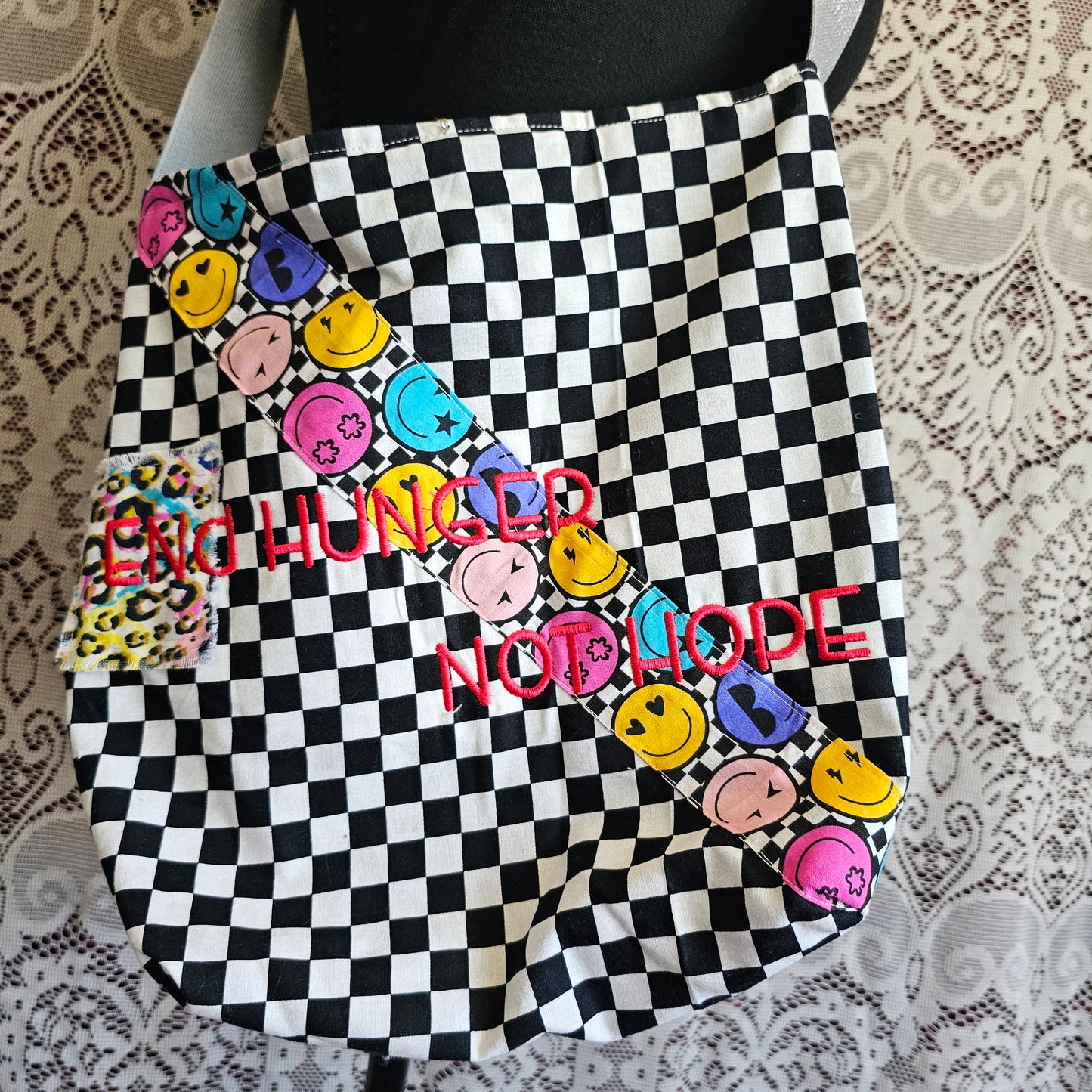 End Hunger Tote — Reversible Handmade Tote Bag