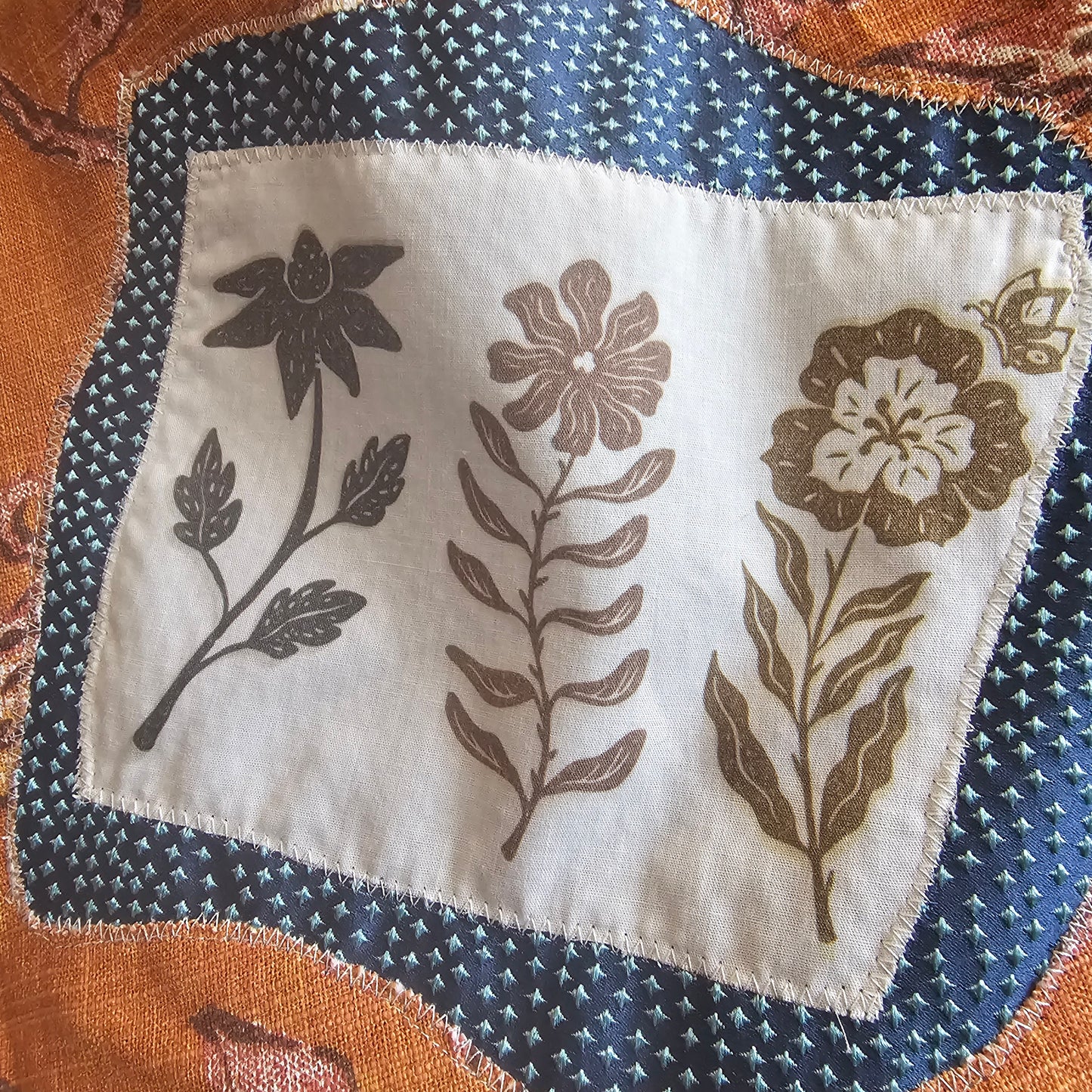 Comfy & Cozy Tote — Handmade Embroidered Animal & Fungi Tote Bag