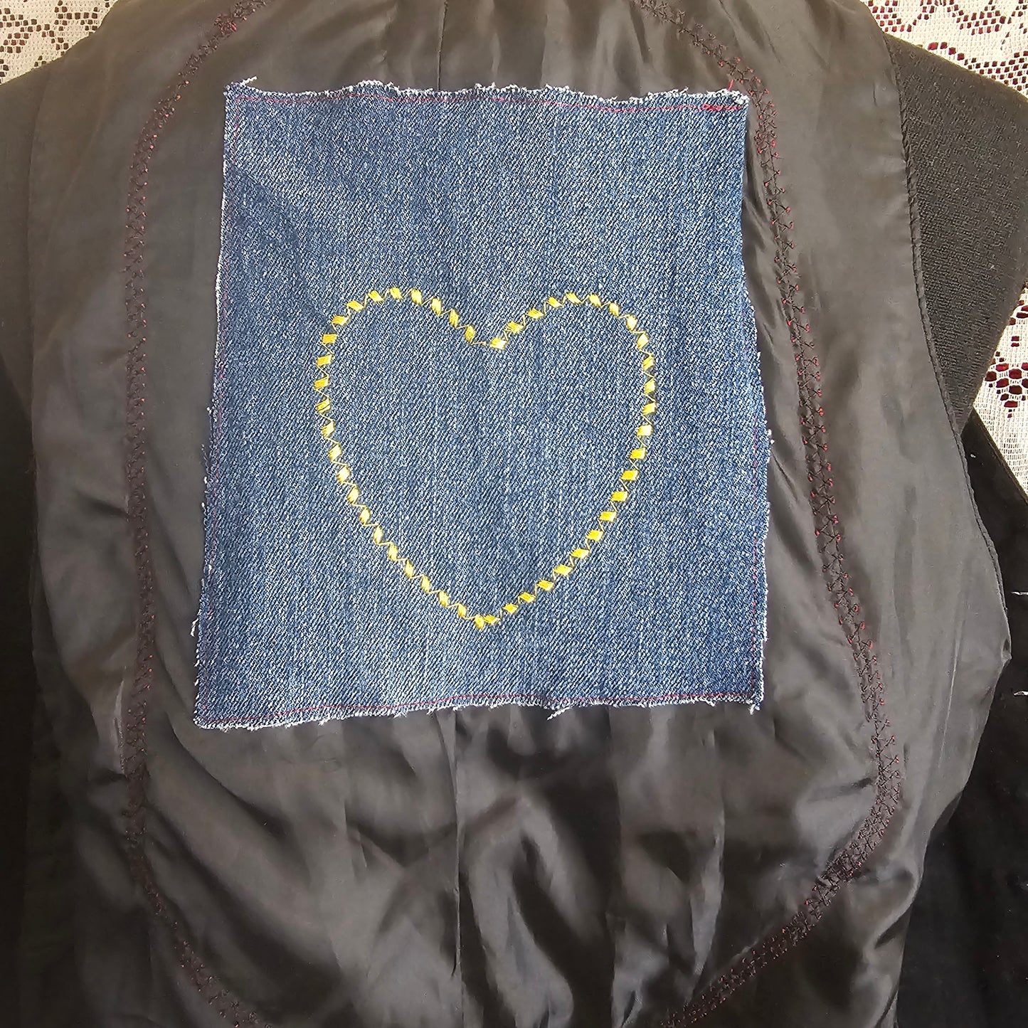Lovely Vest — Upcycled Embroidered Rose Vest